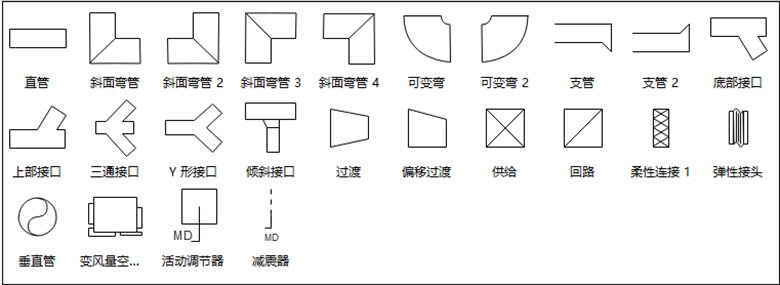 亿图管道系统符号