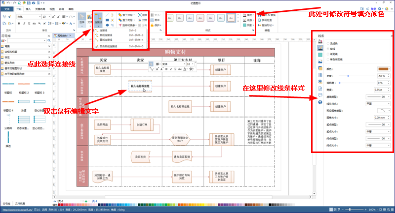 流程图样式修改