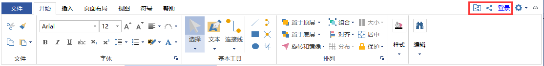 図億メニューバーのフローチャート