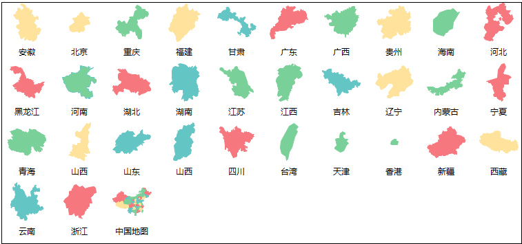 亿图中国地图