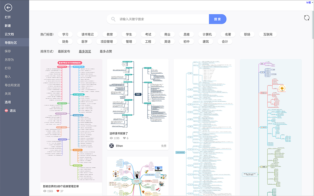 思维导图社区