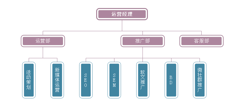 运营部结构图